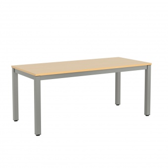 Schreibtisch, 140x80 cm (B/T), höhenverstellbar 72-77 cm, Platte: Melamin 25 mm, Schreibtisch, 140x80 cm (B/T), höhenverstellbar 72-77 cm, Platte: Melamin 25 mm,